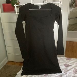 US S Black long sleeve dress